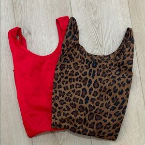 BAGGU Baby Red and Leopard Print Bags